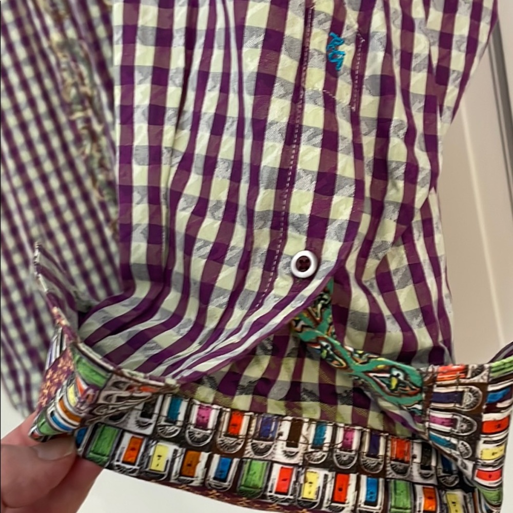 Robert Graham Long Sleeve Button Down Mens shirt